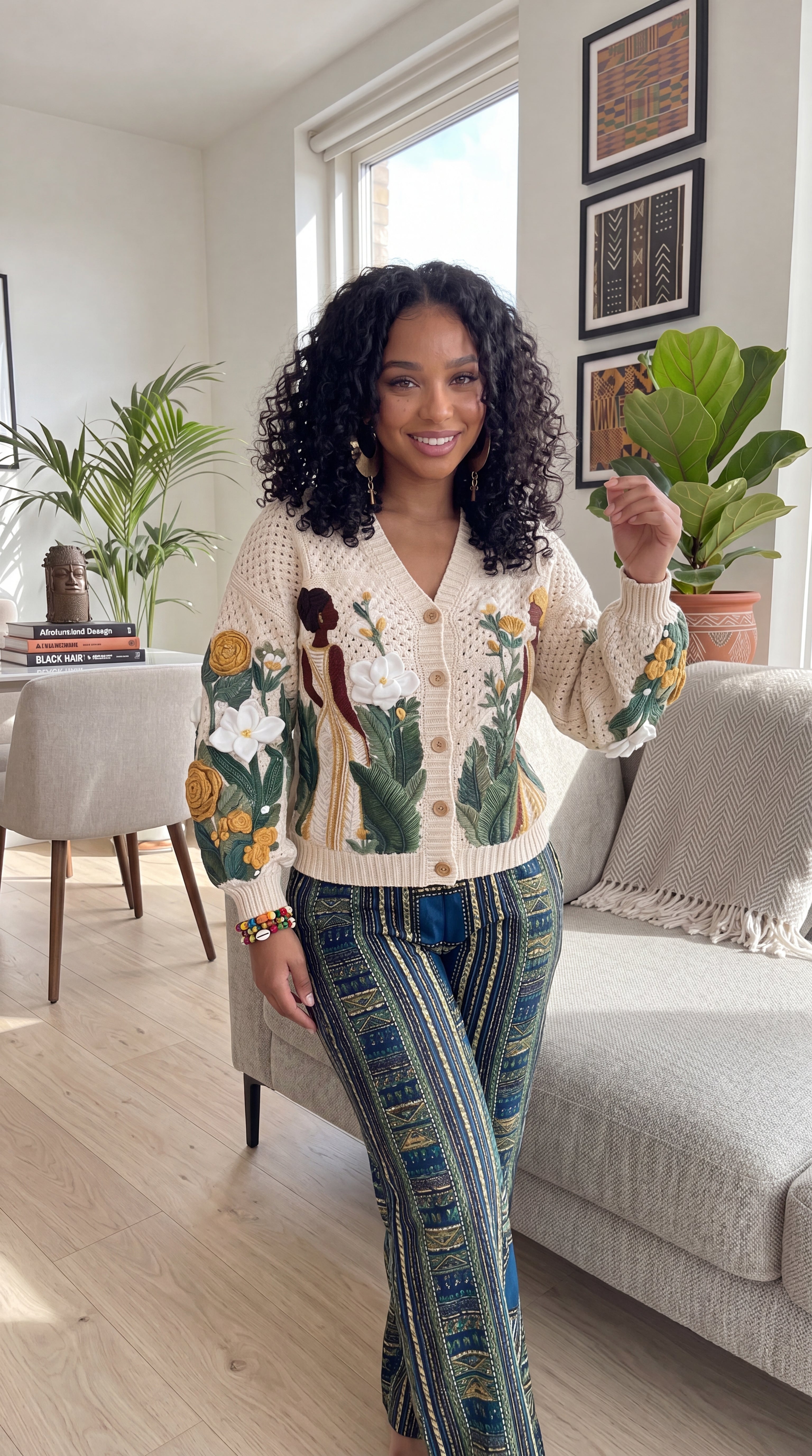 Handmade Black Culture Cardigans