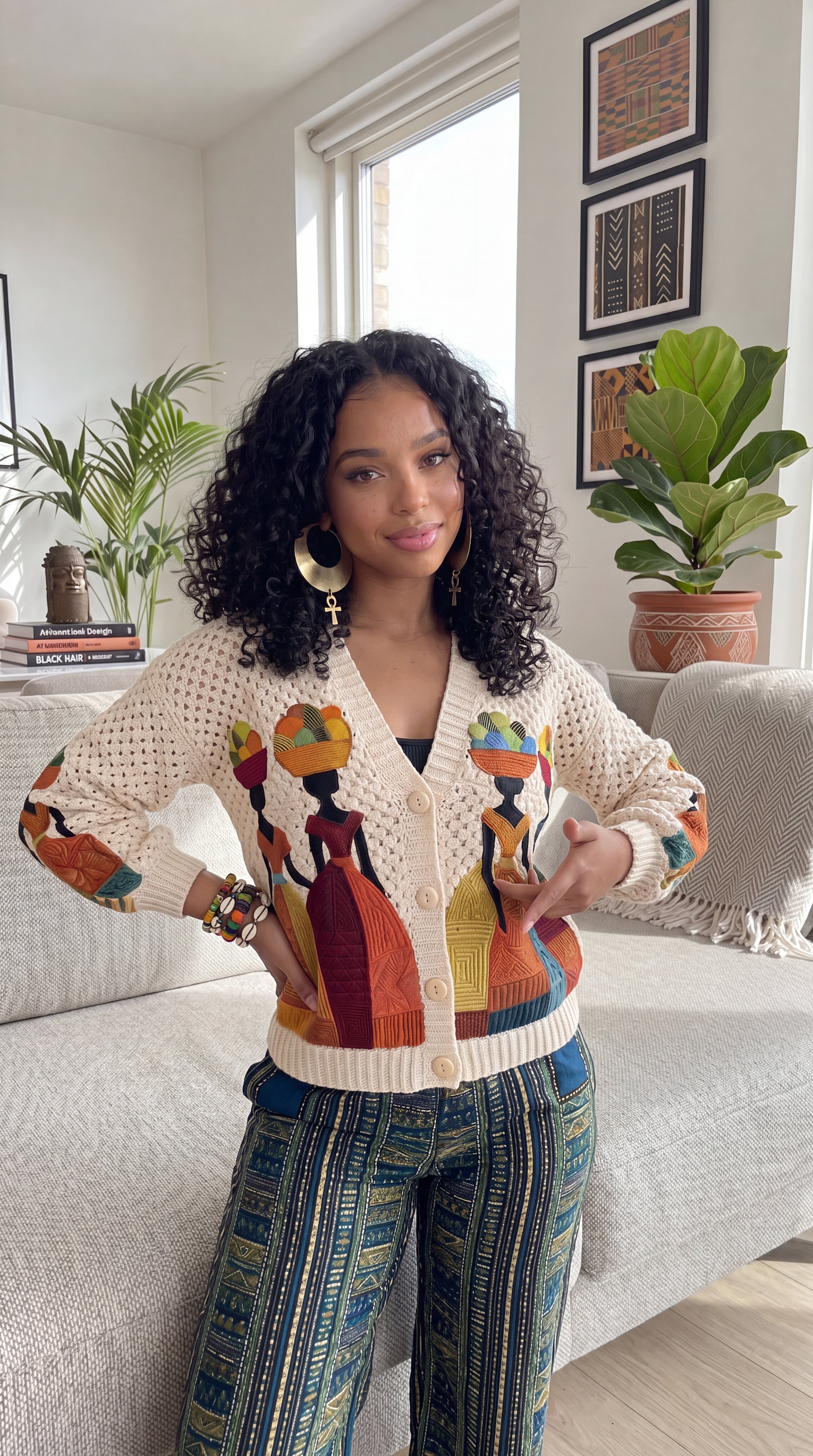 Handmade Black Culture Cardigans