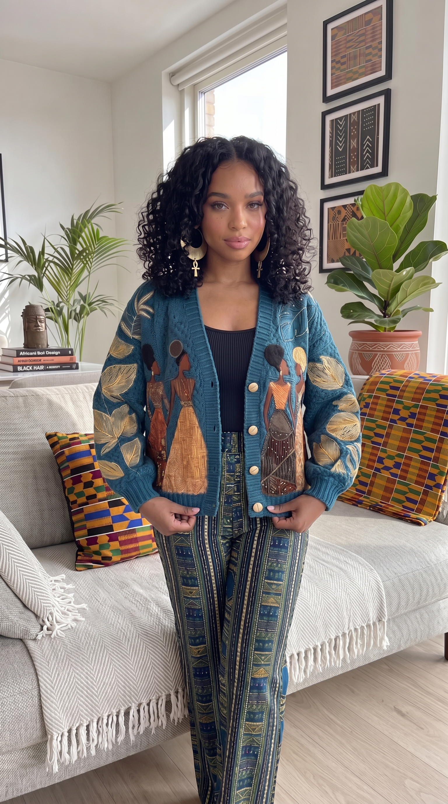 Handmade Black Culture Cardigans